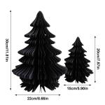 Kerstboom van papier knutselen – handgemaakte kerstdecoratie | opvouwbaar tafelopzetstuk, papieren decoraties met meerlaags design, perfect voor feesten en feestelijke gelegenhed