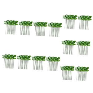 280 STK Rosenstiel künstliche Blumenstiele grüne Girlande Bar bastelt Blumendraht handgemachtes Material Hochzeit grüne Blätter gefälschte Pflanze Kranz Kunststoff