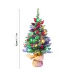 Kerstboom met verlichting, 45 cm, houten lichtketting, kerstboom, mini-kerstboom, kunstkerstboom, kerstdecoratie, tafel, kerstboom, kerstcadeaus