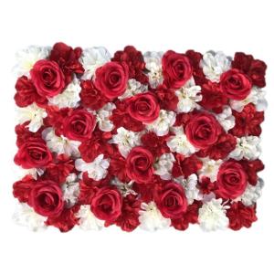 1 stuk 40 cm x 60 cm bloemenwandpaneel, , wandpaneel, bloemen, achtergrond, voor bruiloft, verjaardag, feest, woondecoratie, wanddecoratie, rood C