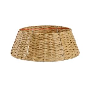 Dekorationen Baum Rock Geflochtener Rattan-Weihnachtsbaumkragen, Rustikaler Bauernhaus-Korbgeflecht, Großer Baumrock Weihnachtsbaum Basis Ring(50x66x24cm)