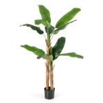 Bananenboom, kunstplant, kunstplant, banaan, 165 cm, grote kunstplant, bananenplant met 10 bladeren, kunstplant, plastic plant, decoratieve plant voor woonkamer, slaapkamer, kantoo