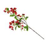 Hortensie, künstliche Blume, einzelne künstliche Hortensie, Blumenstrauß, Blumenarrangement, Dekoration für Zuhause, DIY, Hochzeit, Tafelaufsatz (Rot)