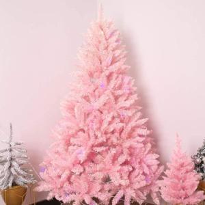 Rosa Weihnachtsbaum Künstlicher Weihnachtsbaum Klappbarer Verschlüsselungs-Tannenbaum Weihnachtsbaum Weihnachtsschmuck Weihnachtsschmuck Einfach Zusammenzubauen-H: 180Cm