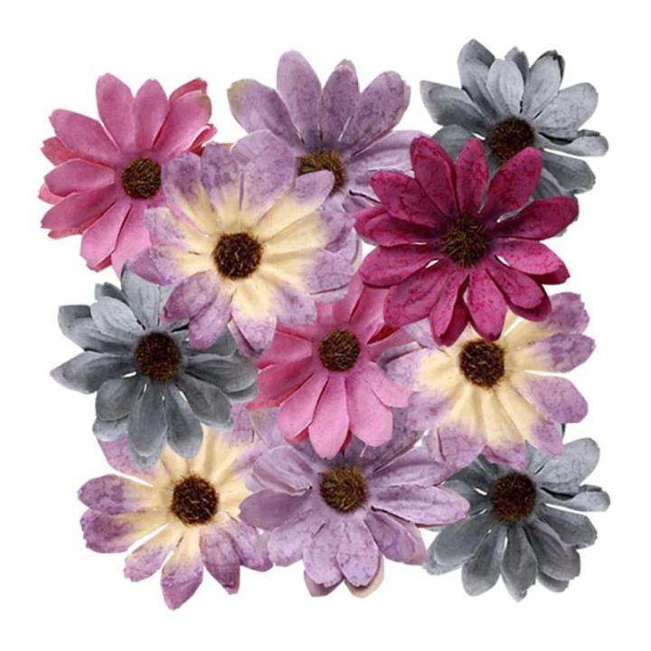 Bloemen om te knutselen, 50 stuks, , strooibloemen, decoratie, zijde, madeliefjes, bloemkoppen, zijden bloemen, om te knutselen, voor doe-het-zelf tuin, bruiloft