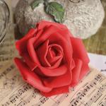 50 stuks kunstschuim roze hoofden van bloemen, boeket, bruid, feestdecoratie voor thuis, rood
