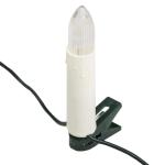 38192 Led-lichtketting met 30 leds in warm wit, 30 kaarsen met klemmen, perfect voor de kerstboom, ca. 16 m.