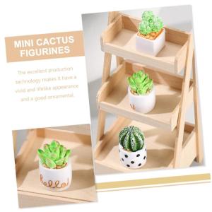 32 stuks kunstmatige cactus mini cactusplanten glazen container kantoordecoratie modellen kunstmatige planten miniatuur kamerplant hars figuren wagen bonsai ornamenten standbeeld p