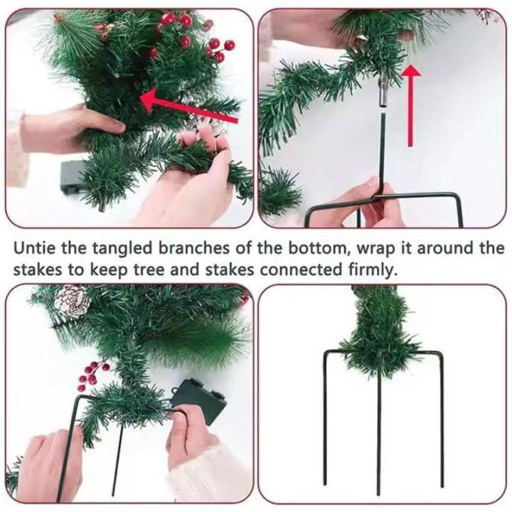 Künstlicher Weihnachtsbaum mit Außenbeleuchtung, Dekoration, simulierte Landschaft, Kiefer für Gartennadeln, Ambiente im Freien, Urlaub, goldener kleiner Füllstoff, Pflanzgefä