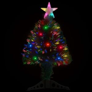 Weihnachtsbaum mit Beleuchtung und Ständer 64 cm Glasfaser, Tannenbaum Künstlich, Christmas Tree, Tannenbaum Deko, Weihnachtsbäume, Christbaum - 328439