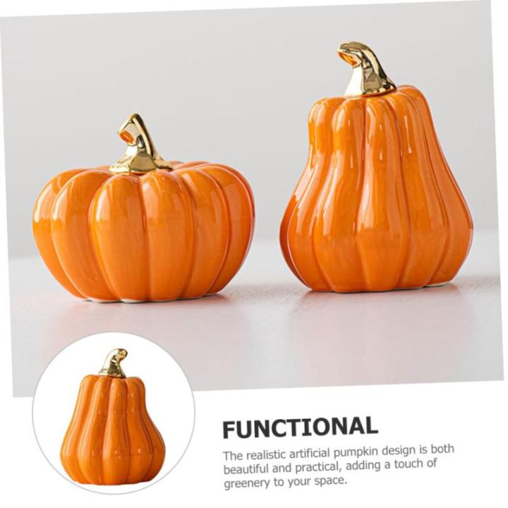 Scandinavische keramische pompoen herfstdecoratie pompoen decoratieve pompoenen realistische pompoenversiering mini-pompoenen van porselein pompoen decoratief figuur herfstpompoen 