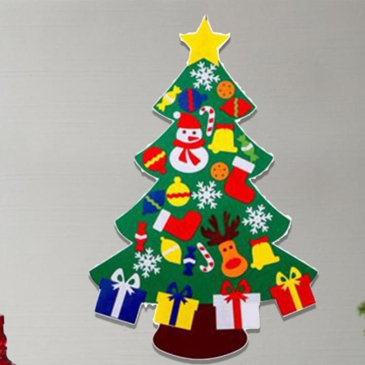 Kid Felt Christmas Tree | Wall Art Decor | Christmas Tree Wall Decor | Felt Christmas Tree | Christmas Tree For Kids Interactive Fun For Children's Rooms, Bedrooms, Dormitories