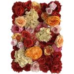Blumen-Wandpaneel-Hintergrund-Dekor, Rote Künstliche Blumen-Hintergrund Für Hochzeit, Party, Baby-Brautparty, Hängende 3D-Fake-Hortensien-Wanddekoration, Künstliche Hortensie A