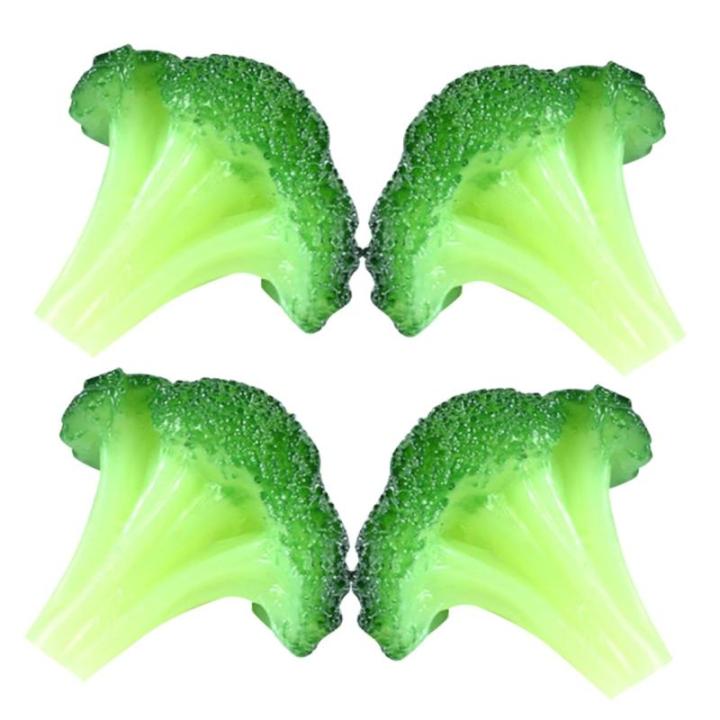 20 STK Simulierter Blumenkohl Dekorative Gemüsemodelle Realistische Gemüseattrappen Kunstpflanzen lebensechtes Gemüse simulierte Gemüsebrokkolischeibe simulierte Brokkoli-Model