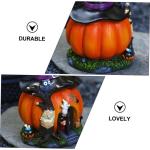 LED Decor 2 Stuks Decoraties In Pompoen Heksenwinkel Nachtkastje Eetkamer Decoratief Oplichtend Ornament Verschillende Lichten Knutselen Donkere LED Craft Lantaarn Griezelig