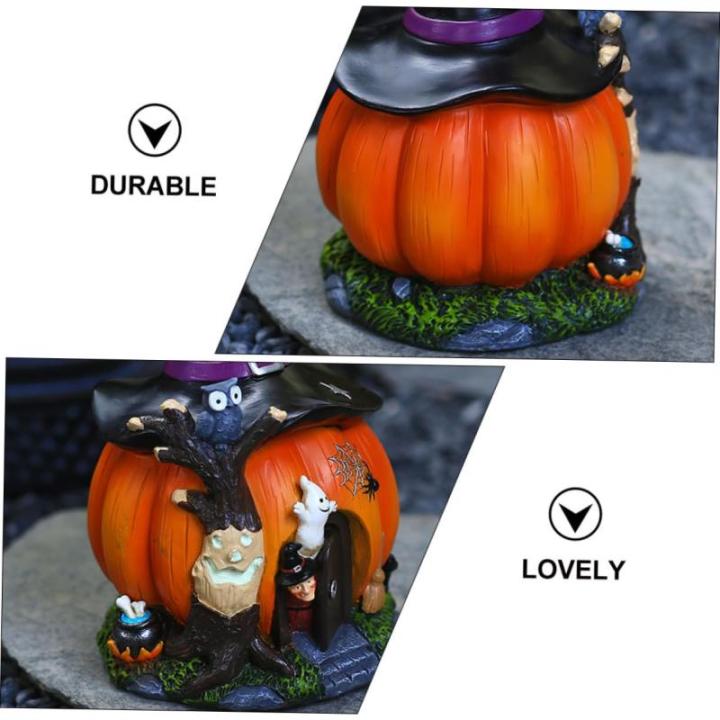 LED Decor 2 Stuks Decoraties In Pompoen Heksenwinkel Nachtkastje Eetkamer Decoratief Oplichtend Ornament Verschillende Lichten Knutselen Donkere LED Craft Lantaarn Griezelig