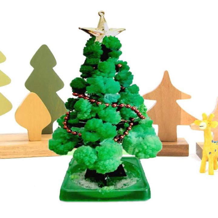 【UK Stock】Mini kerstboom magie groeien, papieren boom DIY kristal kweekkit/ornamenten decoratie speelgoed nieuwigheid kerstcadeau jongens meisjes wetenschapskits en speelgoed l