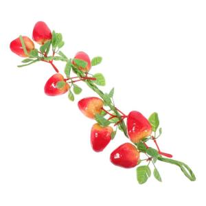 5St Simulierte Erdbeere künstliche lebensechte Erdbeere Simulation gefälschte Erdbeere Artificial Plant künstliche früchte dekorative Obst-Foto-Requisite Simulationsfrucht Styr