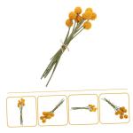 1stk Simulierte Kugelchrysantheme Künstliche Hortensien Chrysanthemensträuße Grünes Dekor Blumenstraußdekoration Zum Selbermachen Dekor Für Zu Hause Schmücken Orange Plastik