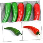 1 Satz Simuliertes Pepper-Modell Pfeffer-Modell-Requisite Jalapenos Kuchenmodelldekoration Simulationspfeffermodellstütze Polyfoam-Paprika-Modell Simulation Pfeffer Poly-Drache 6s