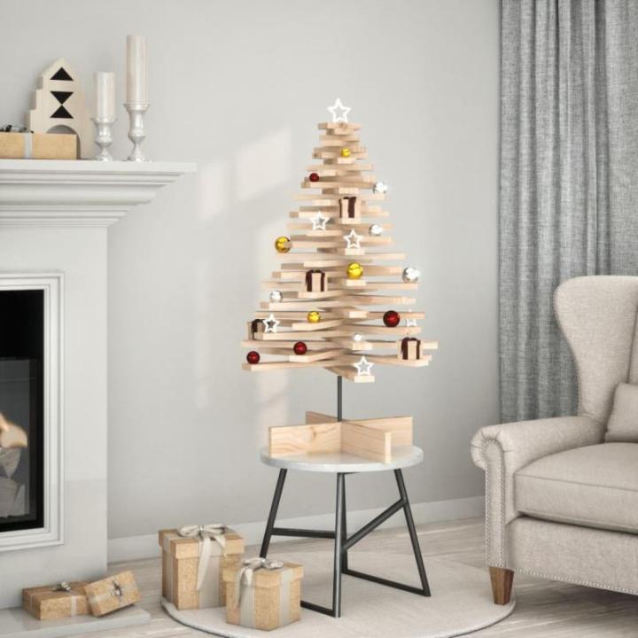 Weihnachtsbaum, Tannenbaum Holz zum Schmücken, Christbaum Holzbaum DIY Weihnachten Dekoration, Dekobaum Weihnachtsdeko, 100cm Massivholz Kiefer