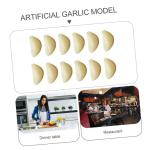 48 STK Simulierter Knoblauch Knoblauchflocken Prop Modell Künstliche Knoblauchzehen Modell Knoblauchzehen Geschälte Knoblauchzehen Grüner Knoblauch Knoblauch-Modell Küchendekor