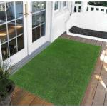 2 cm Dicke Kunstrasenmatte, realistischer Naturrasen-Teppich, 2,5 m breit, Astroturf-Gras-Fußmatte für Gartenrasenlandschaften (Größe: 2,5 x 2 m)