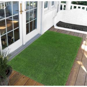2 cm Dicke Kunstrasenmatte, realistischer Naturrasen-Teppich, 2,5 m breit, Astroturf-Gras-Fußmatte für Gartenrasenlandschaften (Größe: 2,5 x 2 m)