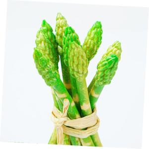 5st Simulierter Spargel Spargel-Foto-Requisite Simulation Spargeldekore Spargel-Modell Lebensechter Spargel Künstlicher Spargelfarn Lebensechter Gefälschter Spargel PVC Green