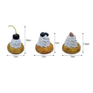 6 Stück realistische künstliche Desserts, Filmrequisitenmodelle, Inszenierung von Partysimulationen, Küchendisplays, Ladendekore, für die