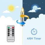 20 LED Kaarsen Zilver Kerstkaarsen Draadloos, Kerstboomkaarsen met Afstandsbediening Timer Flikkeren Warmwit Kerstverlichting voor buiten Waterdicht Kerstdecoratie（met 20 batteri