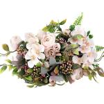 3 stuks kunstbalkonplanten, roze, zijden bloem, camelia, planten, voor buiten, bloemstukken, , , net als echt plastic, boeket voor decoratie