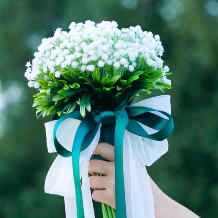 Romantischer Hochzeitsstrauß aus Seide mit Rosen, Brautstrauß, Brautjungfer, Blumen