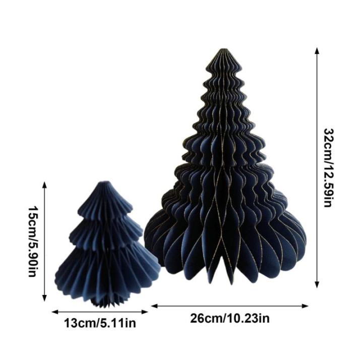 Papieren kerstboom, decoratief kunsthandwerk met meerlaagse splitten, kerstdecoratie om te knutselen, tafelopzetstuk van papier, ideaal voor het creëren van een feestelijke sfeer 