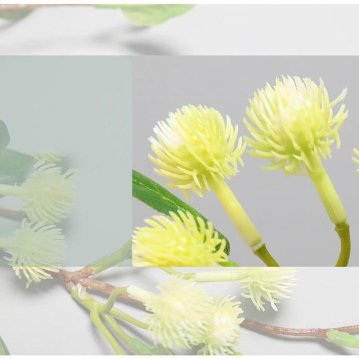 Kunstblumen Modernes Kunstblumenarrangement – ​​97 cm große Kunstblumen aus Kunststoff in Einer Glasvase für Wohnzimmer und Inneneinrichtung für jeden Anlass