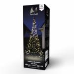 Led-kerstboom, 360 lampen, warmwit, inclusief paal, circa 300 x 150 cm
