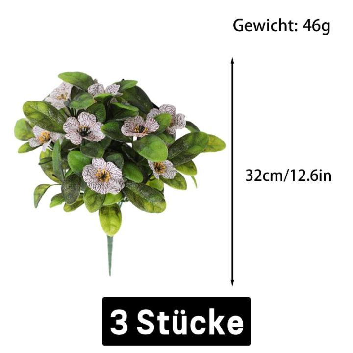 Kunstblumen Deko 30 Stück Künstliche Plastikblumen mit Einzelner Stiel Künstliche für Zuhause Party Hochzeit Blumenstrauß Pflanzgefäß Dekoration 1515