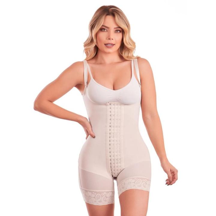 Fajas Colombianas Reductoras y Moldeadoras High Compression Clothing After Liposuction Full Bodysuit SCM0083