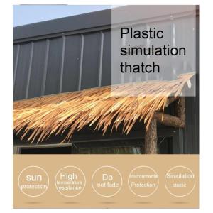 Simulations-Strohdachziegel, künstliches Strohdach, gefälschtes Stroh, PE-Kunststoff, feuerfeste Dekoration, Barblockhaus, künstliches Stroh für hawaiianischen Hüttenpark und 