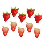 5 Sätze Künstliche Erdbeere Künstliche Früchte Zur Lebensechten Dekoration Gefälschte Erdbeere Gefälschtes Erdbeermodell Künstliche Früchte Ornament Falsches Obst PVC 10 St