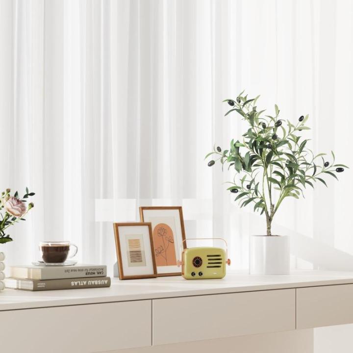 Kunstmatige olijfboom, 60 cm, , grote kunstolijfboom, kunstboom, ziet eruit als echt voor woonkamer, slaapkamer, kantoor, decoratie
