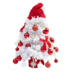 Mini Weihnachtsbaum 40CM Klein Tannenbaum mit Beleuchtung, Tischdeko Christbaum mit LED Lichterkette und Weihnachtskugel, Künstliche Weihnachtsbäume Geschmückt für Weihnachten 