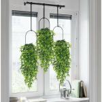 Hangende , bamboebladeren, 3 stuks, voor aan de muur, hangende planten, , , , hangend voor muur, binnen, buiten, balkon, tuin, bruiloft, decoratie