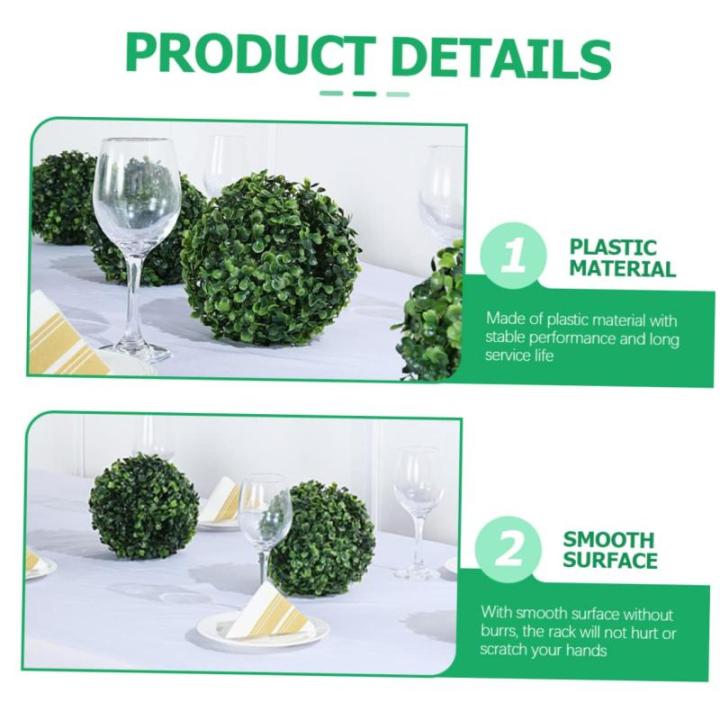 2 Sätze Blumenarrangement -Topiary-Rahmen Topiary- -Rahmen Hochzeitsdeko Hochzeits Dekoration Kunstpflanze Kugelblumenhalter Ständer Für Blumenkugeln Plastik 4 Stück * 2
