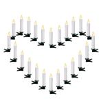 20/30/40/50/60 stuks LED-kaarsen, LED-kerstverlichting, draadloze dimbare kerstverlichting, vlamloze kerstkaarsen voor de kerstboom, kerstdecoratie, bruiloften, verjaardagen, feest