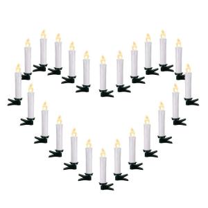 20/30/40/50/60 stuks LED-kaarsen, LED-kerstverlichting, draadloze dimbare kerstverlichting, vlamloze kerstkaarsen voor de kerstboom, kerstdecoratie, bruiloften, verjaardagen, feest
