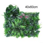 Decoratieve kunstmatige hekken 40 x 60 cm Kunstmatige Plant Gras Nep Plant Wandpanelen Kunstbloemen Hek Groene Bladeren Muur Hekken Outdoor Gesimuleerde Plant Wandpanelen Huis Tuin