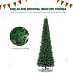 Weihnachtsbaum künstlicher Baum, Grüner Bleistift Schlanker Weihnachtsbaum(8FT/2.4M)