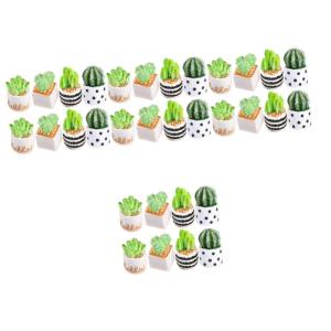 32 stuks kunstmatige cactus mini cactusplanten glazen container kantoordecoratie modellen kunstmatige planten miniatuur kamerplant hars figuren wagen bonsai ornamenten standbeeld p