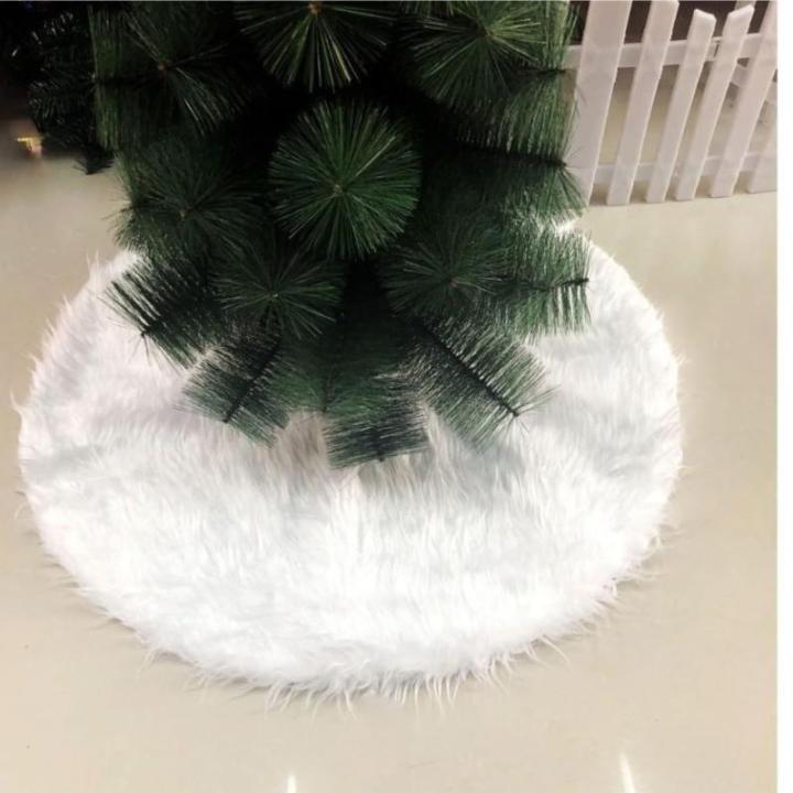 Christmas Tree Skirt Weihnachtsbaumrock, Weihnachtsbaum-Szene, Dekoration, Baumrock, Weißer Pelz-Weihnachtsbaumrock Im Meeresstil Decke Weihnachtsbaum